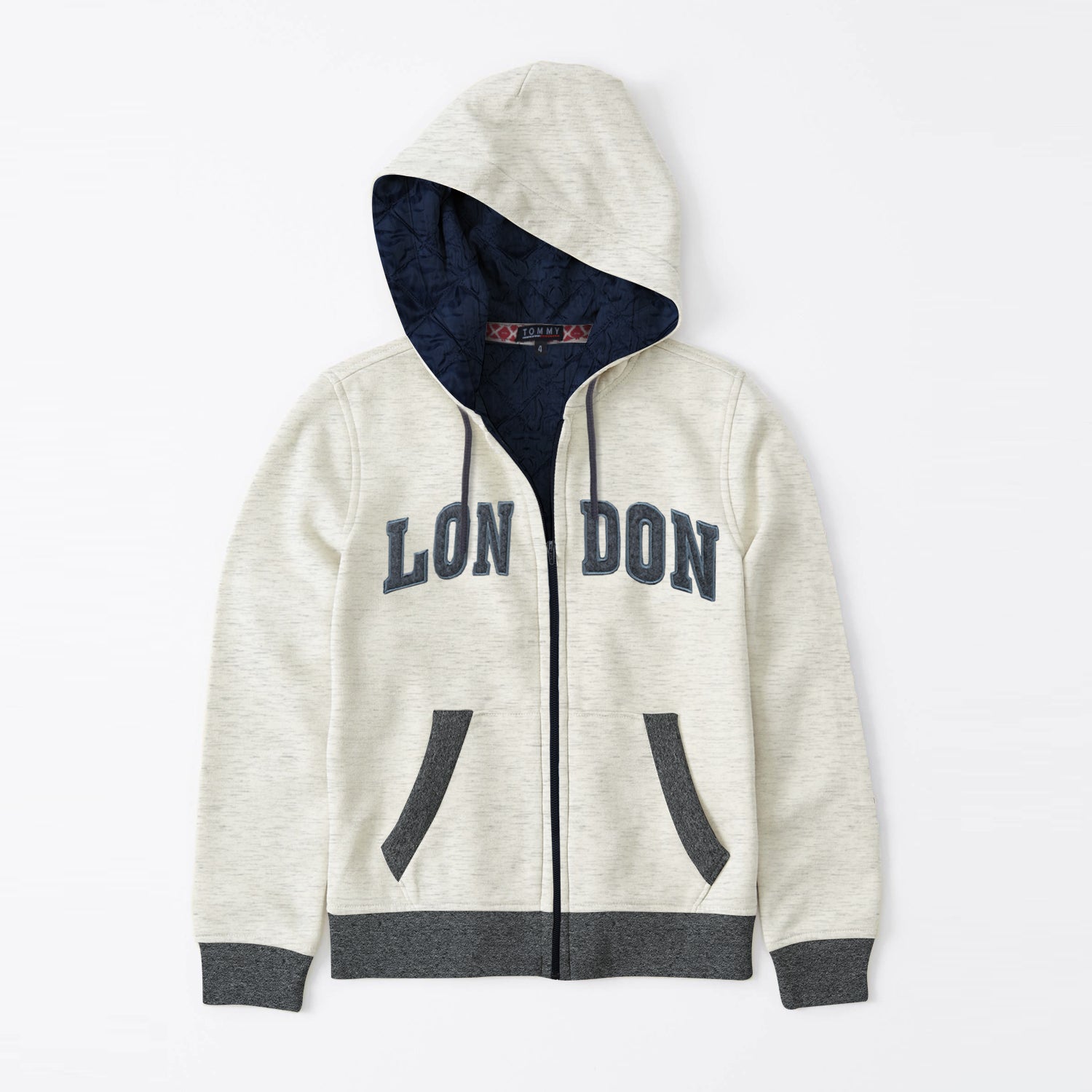 white tommy hilfiger fleece