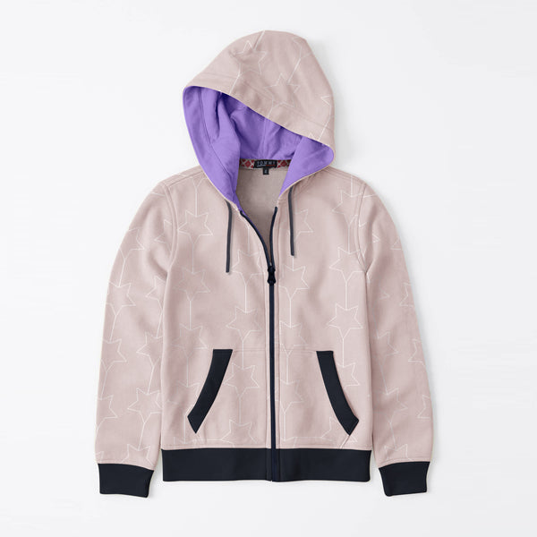 light peach hoodie