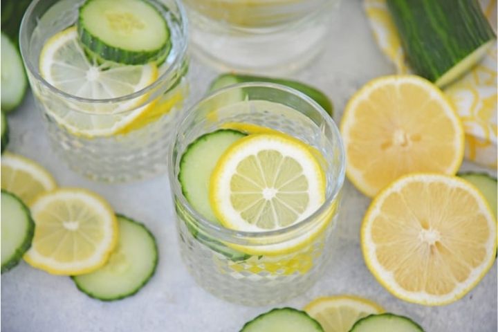 Cucumber Lemon Water