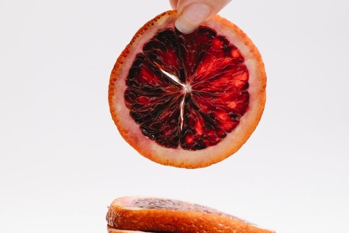Slices of red orange