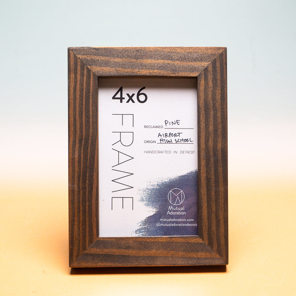 Wide Natural Brown Reclaimed Wood Picture Frames – Mutual Adoration + POST