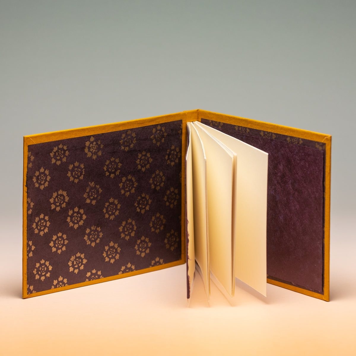 Hand Bound Hardcover Photo Album / Guest Book in Mustard Yellow Gold ...