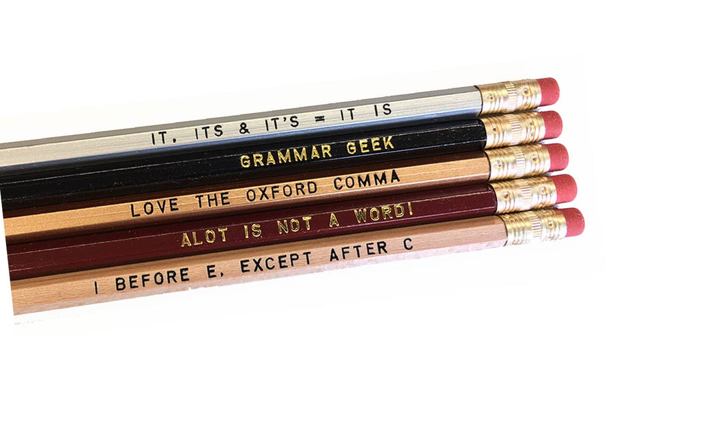 Foil Stamped Pencil Set by Huckleberry Letterpress