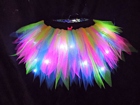 neon tutus light up tutu raver hen night accessories