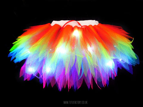 light up rainbow tutu pride outfit inspiration multi color tutus