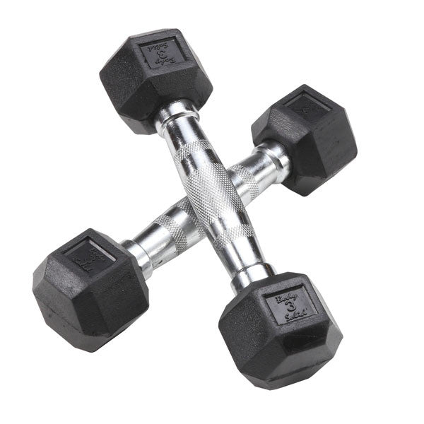 Body Solid SDR Rubber Coated Dumbbells - Body Basics