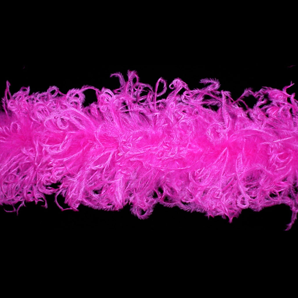 hot pink ostrich feathers