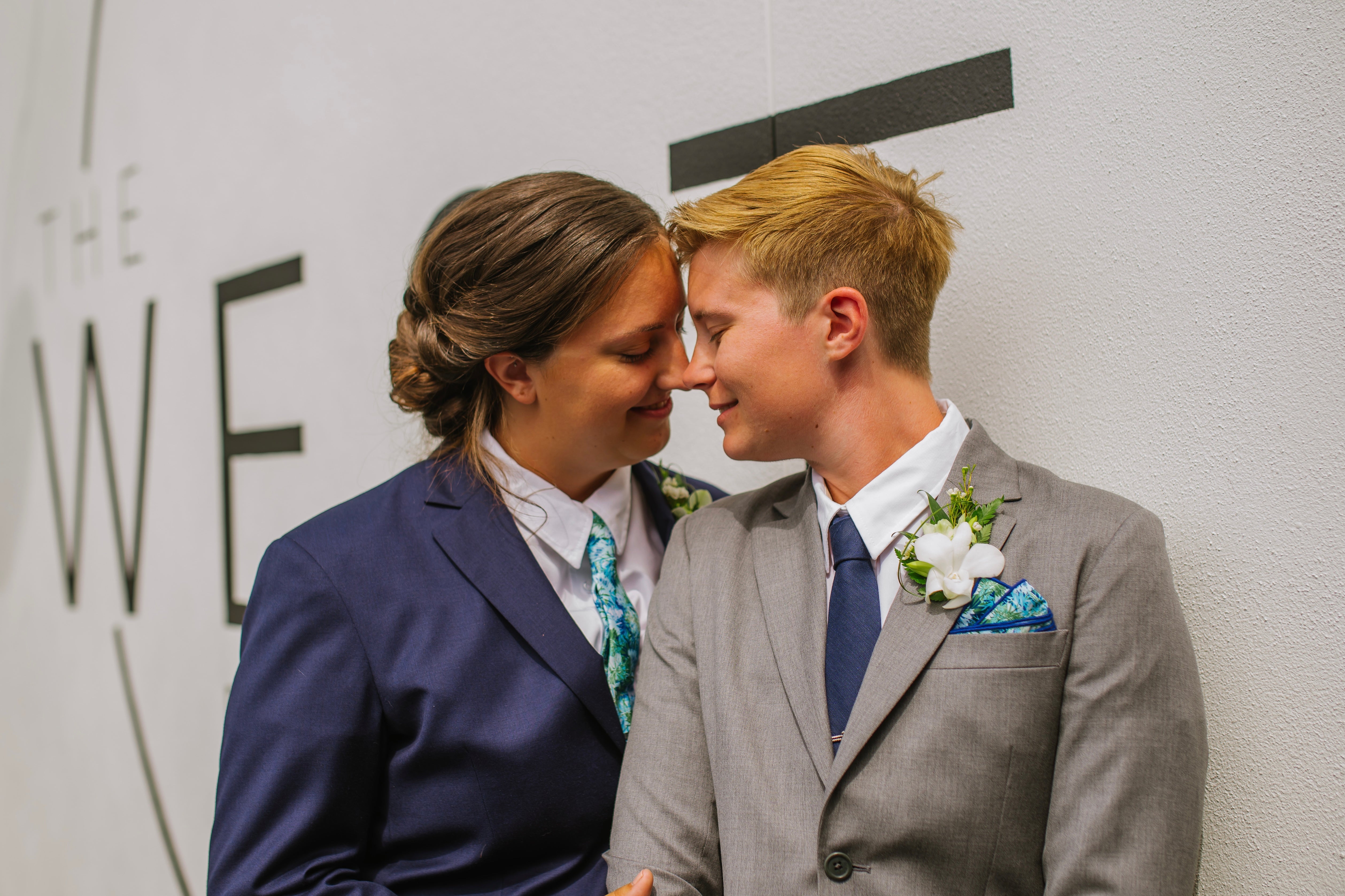 suit for queer couple