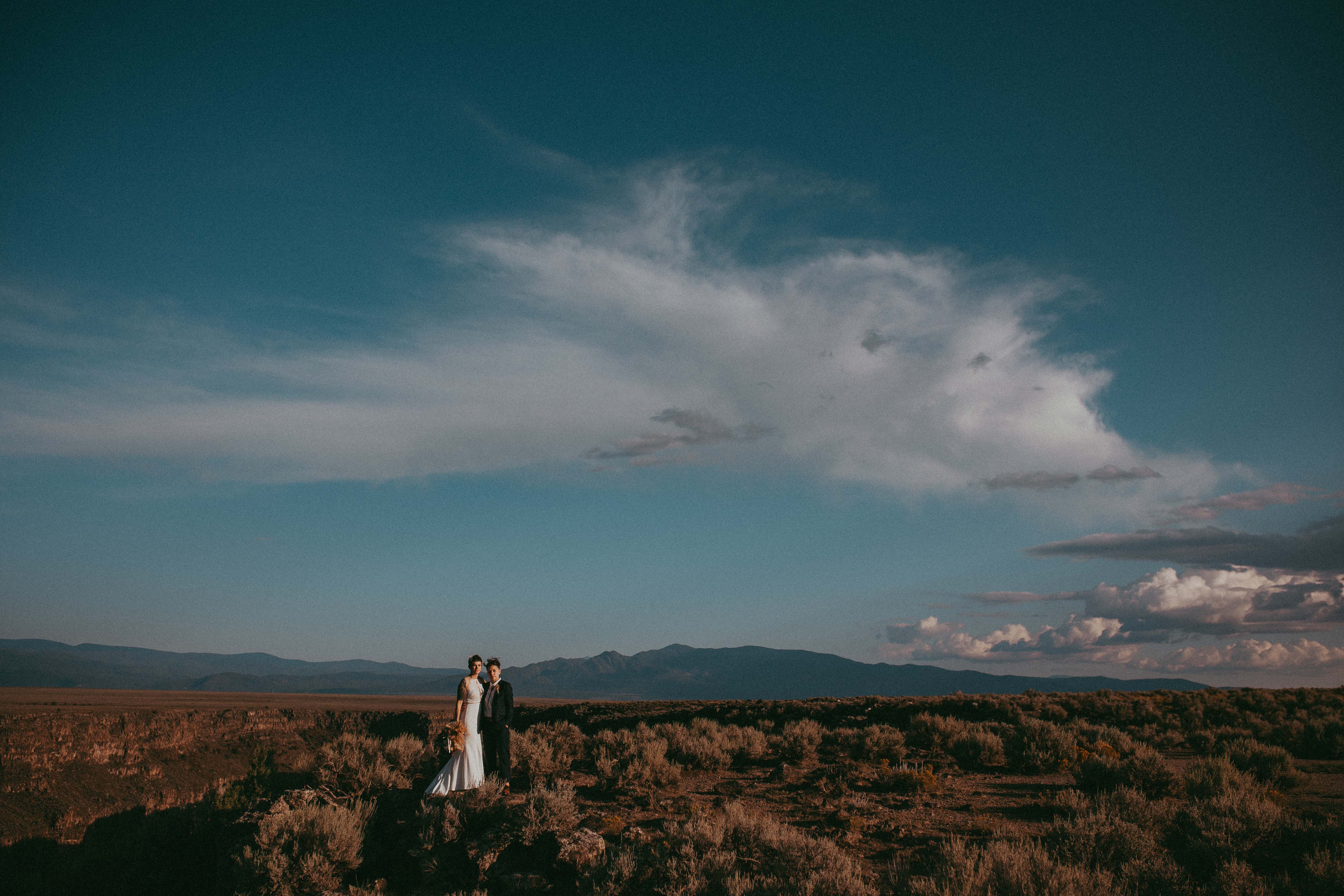 Queer Wedding In Taos New Mexico: Nik and Nini