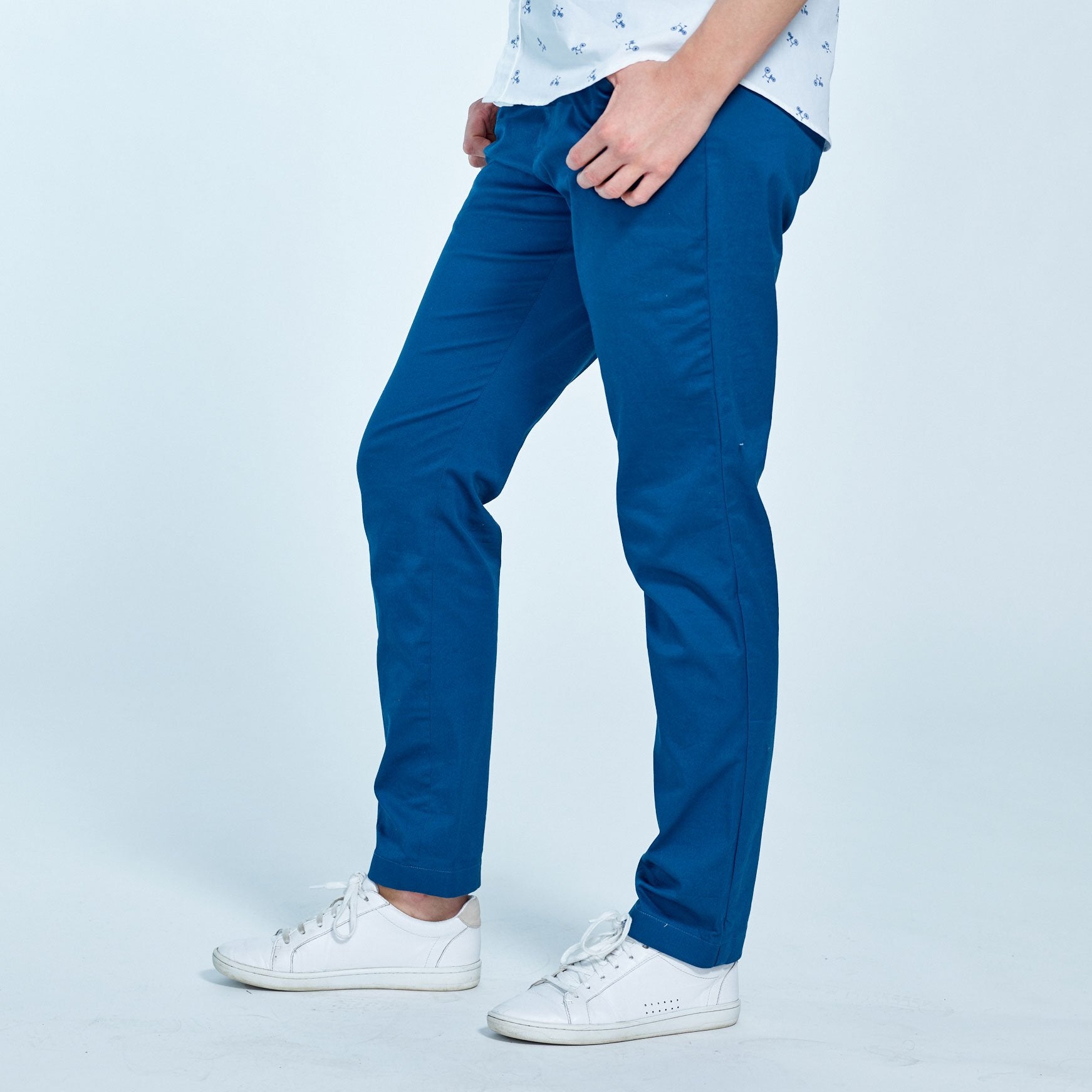 blue chinos