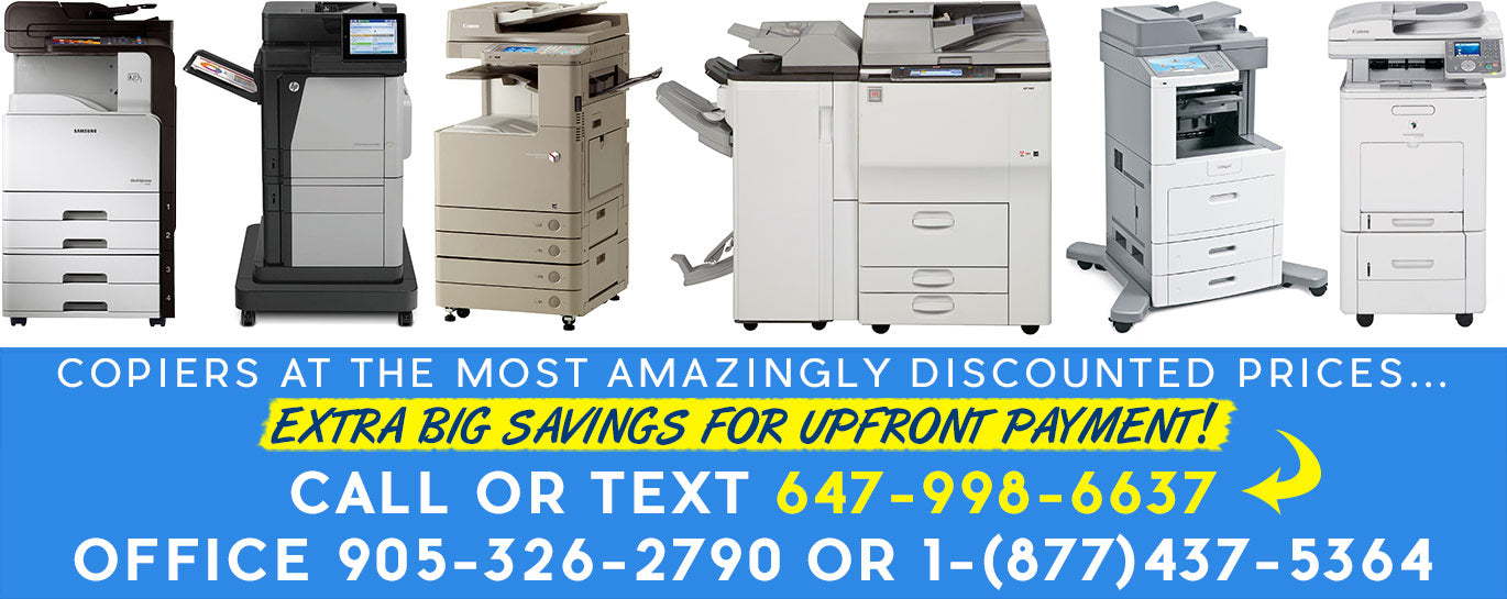 Copiers at the most amazingLY discounted prices...