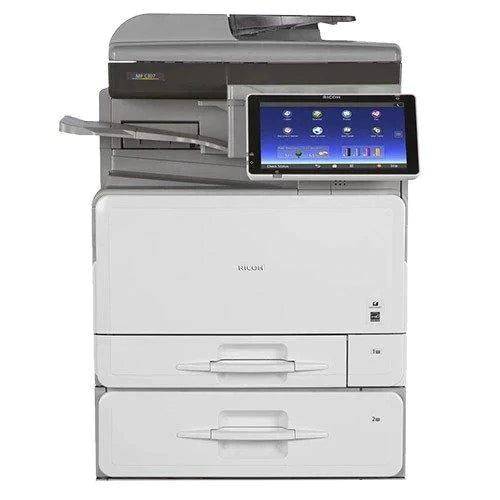 Absolute Toner From $34/Month ALL-INCLUSIVE Ricoh Color Laser Multifunction Printer Copier Scanner With LCD, duplex feeder & 8.5x11 / 8.5x14 Showroom Color Copiers
