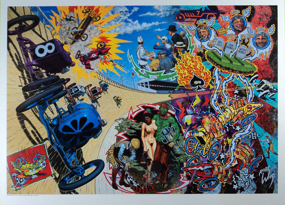 Robert Williams - 1992 - Death on the Boards Print (Unsigned ...