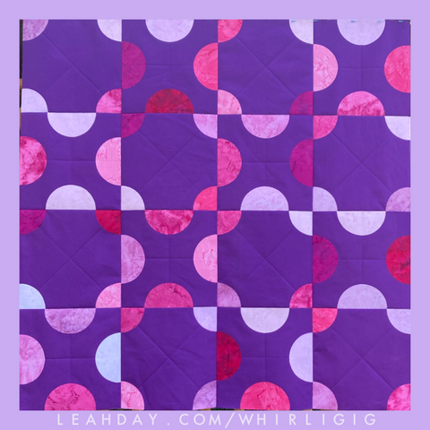 Machine Piecing - Purple Daisies Quilting