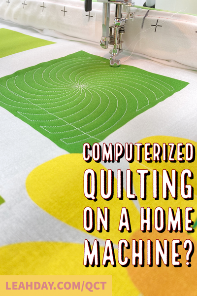 Computerized Quilting on a Home Sewing Machine