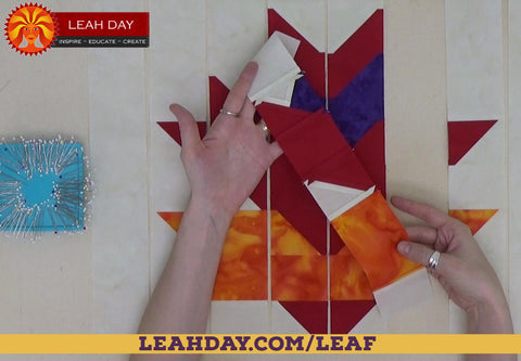 Pressing half square triangles