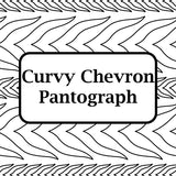 Curvy Chevron Pantograph Design