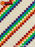 walking foot baby quilt prism path