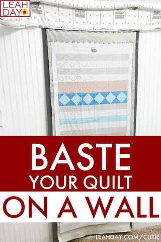 Baste Your Quilt on a Wall Cutie Frame