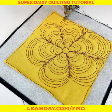 Beginner Machine Quilting Tutorial Super Daisy