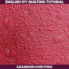 English Ivy Free Motion Quilting Tutorial