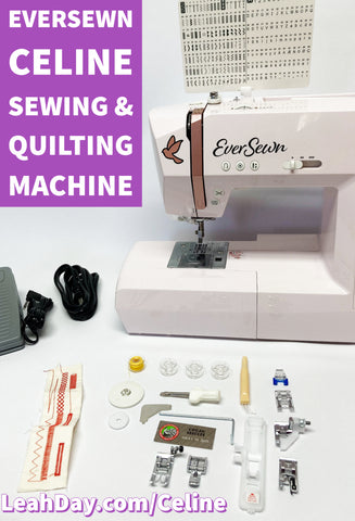 EverSewn Celine 197 Stitch Computerized Sewing and Quilting Machine with  Extension Table 