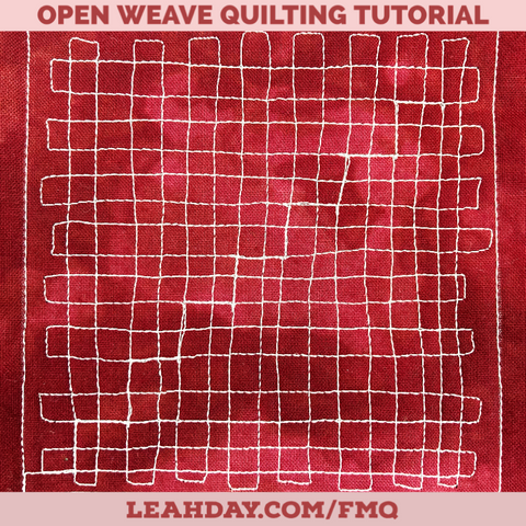 Quilting Open Weave on a Home Machine and Longarm Machine