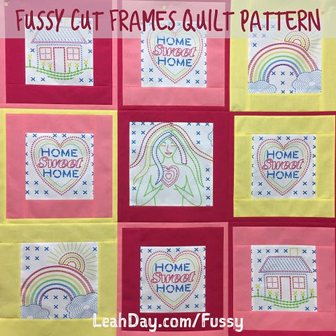 Fussy Cut Frames Quilt | Home Sweet Home Fabric