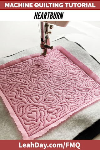 Heartburn Free Motion Quilting Tutorial