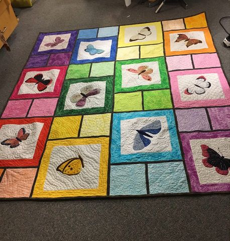 Butterfly applique quilt