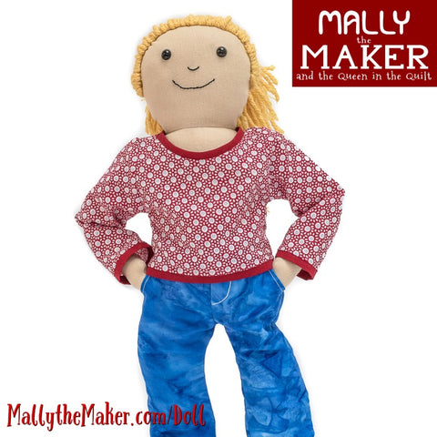 Mally the Maker Girl Doll Sewing Pattern