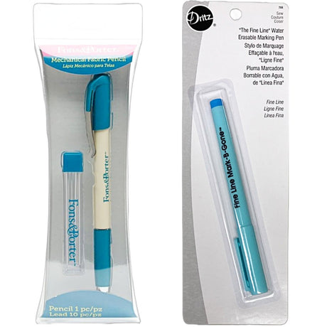 Dritz Quilting Fabric Pen Fine Line Permanent Black