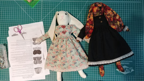 Ms. Bunny handmade doll pattern