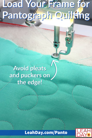 Avoid Pleats and Puckers Longarm Pantograph Quilting