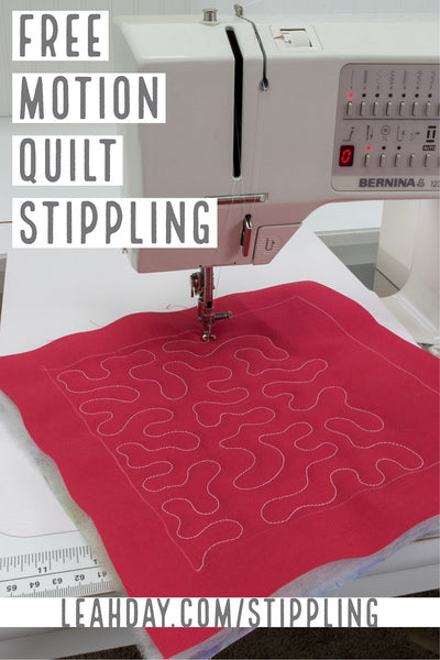 How to Free Motion Quilt Stippling or Meandering –
