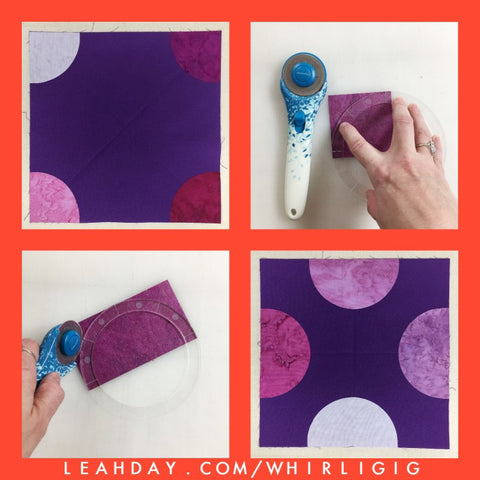 Whirligig Baby Quilt made with Circle Template Set