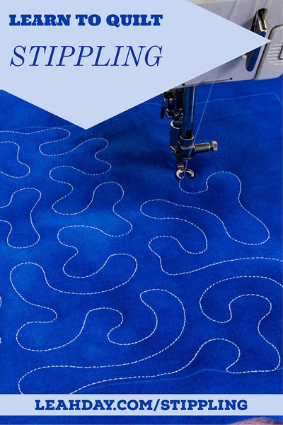 How to Free Motion Quilt Stippling or Meandering –