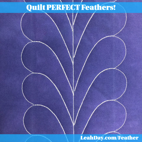 Feather quilting ruler