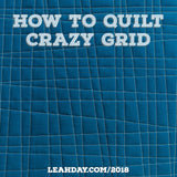 How to quilt Crazy Grid