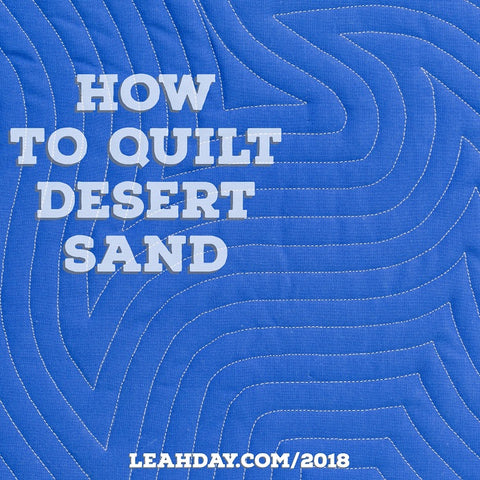How to quilt Desert Sand