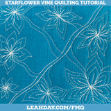 Spring into Free Motion Quilting Starflower Vine