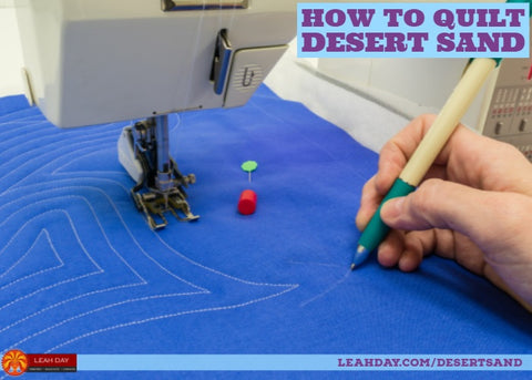 How to quilt Desert Sand | walking foot quilting turorial