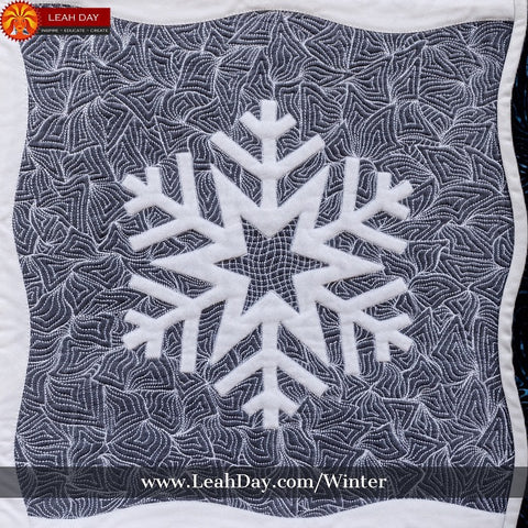 Winter Wonderland Quilt Pattern | Leah Day quilting