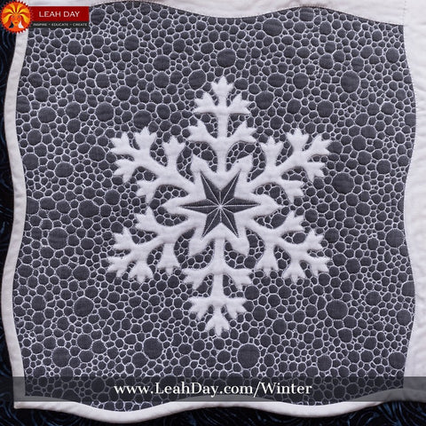 Winter Wonderland Quilt Pattern | how to quilt pebbling