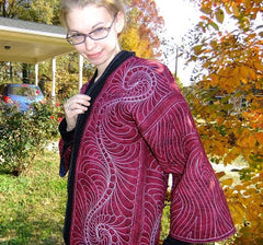 beautiful quilted jacket by Leah Day