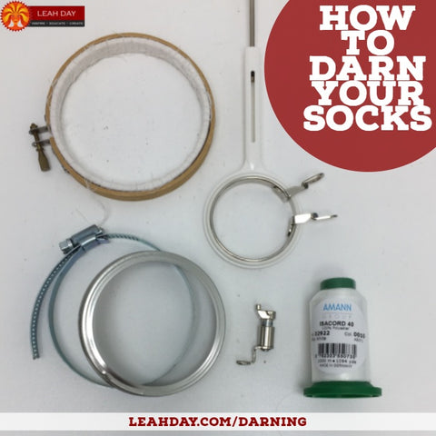 How to Darn Your Socks - Darning Tutorial with Leah Day –