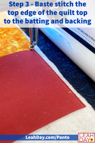 Loading Your Quilting Frame for Pantograph Quilting