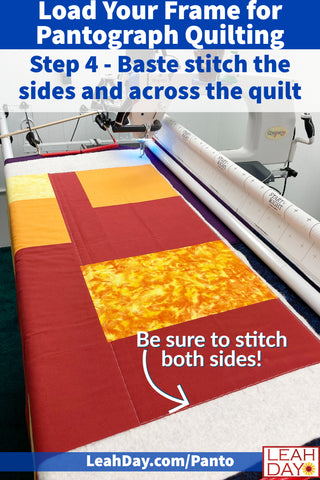 Baste Stitch Your Quilt for Pantograph Quilting