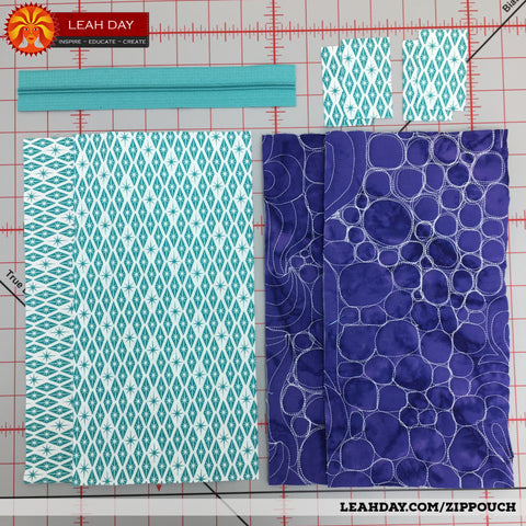 how to make a quilted zippered pouch