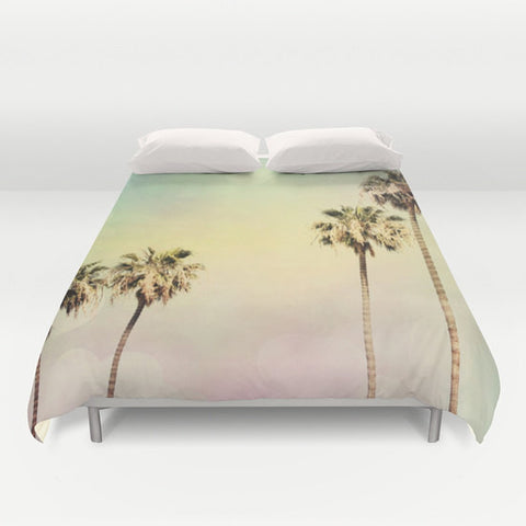 Art Duvet Cover Palm Trees 2 Fine Art Photography Home Decor